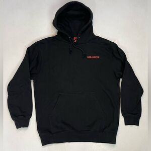 Full Send Nelk Boys Logo Pullover Hoodie Men Large Black